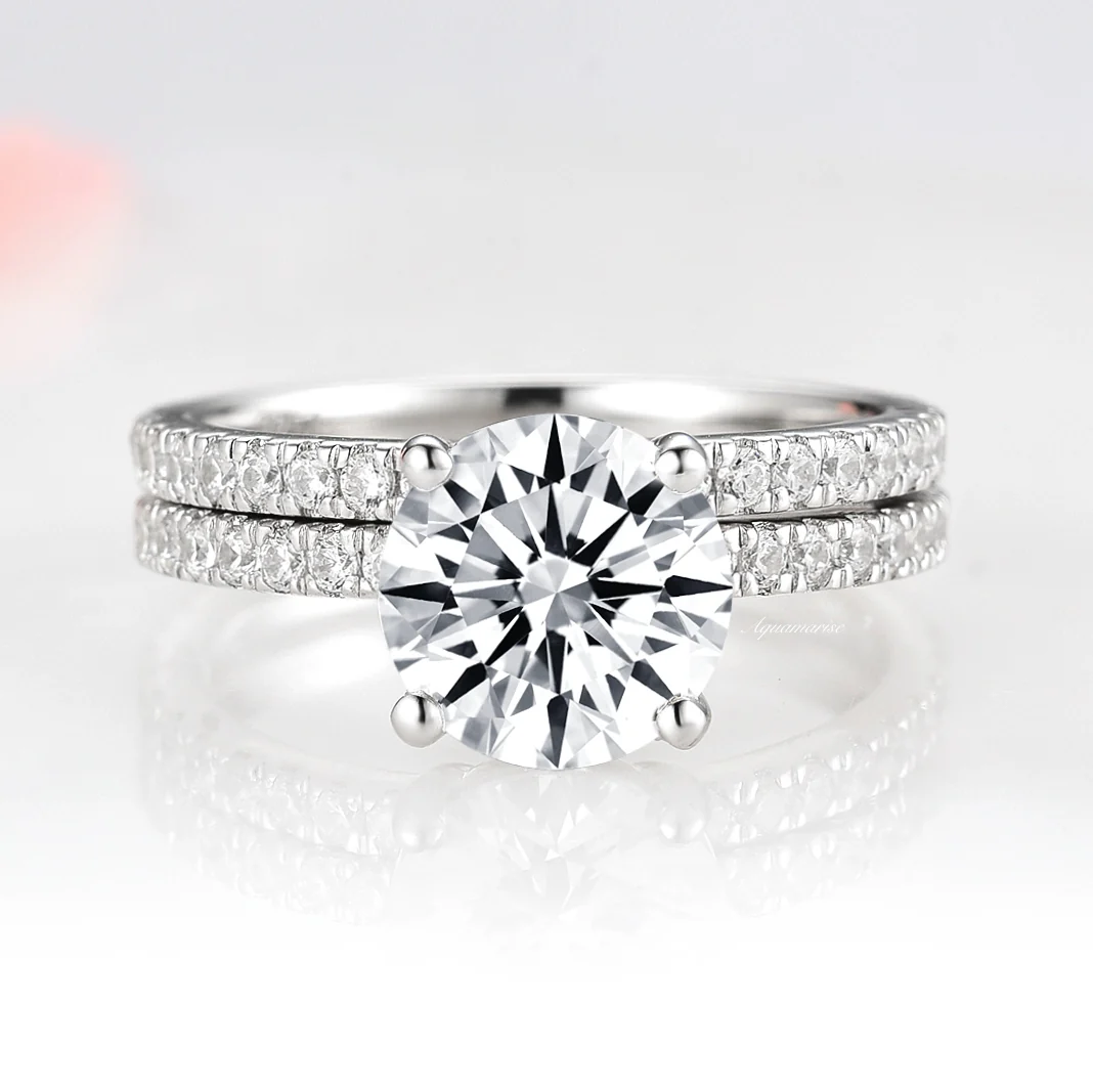 Petite Diamond Wedding Band in 14K White Gold (2mm) - Image 6