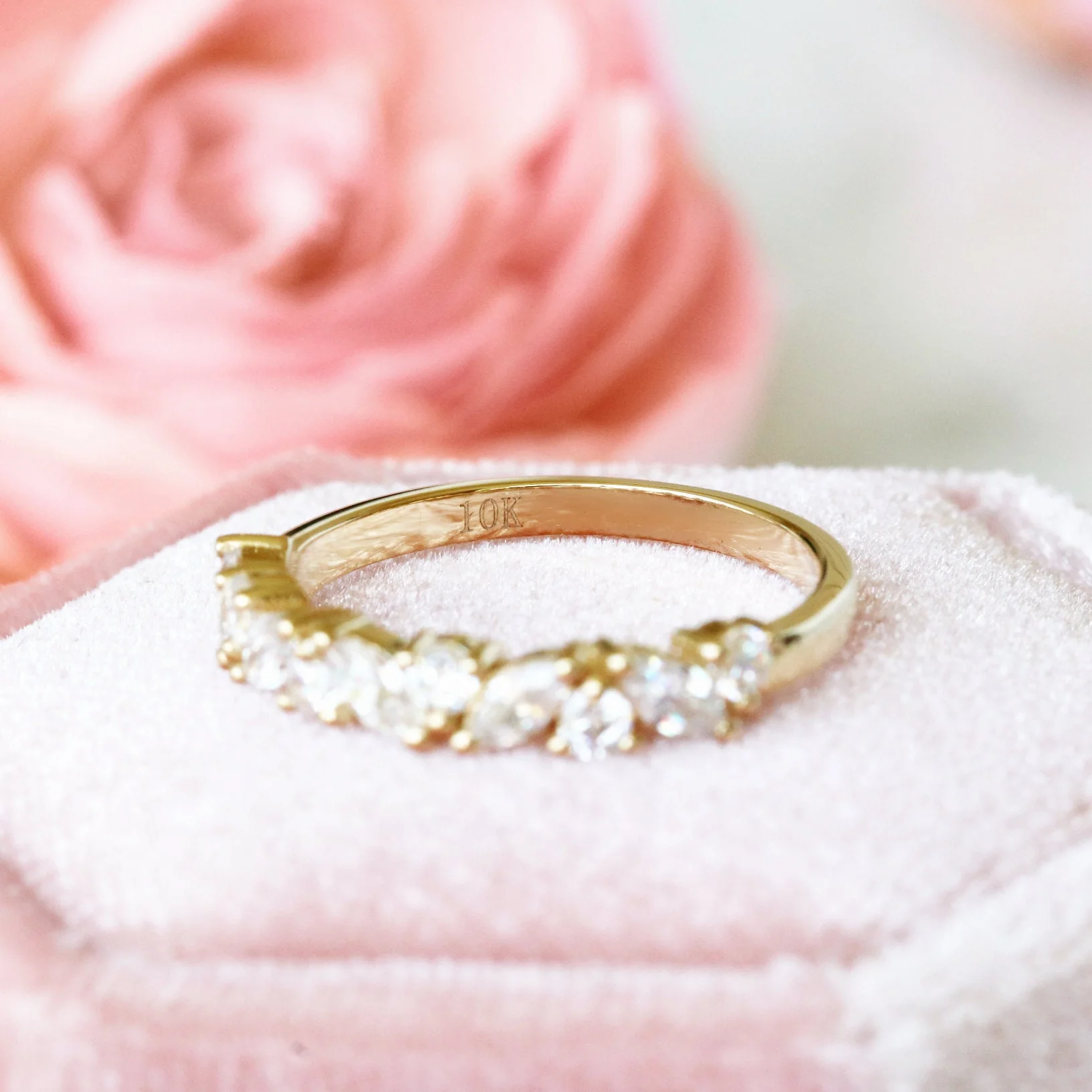 Marquise Diamond Leaf Wedding Ring Set in Solid 14K Yellow Gold - Image 5