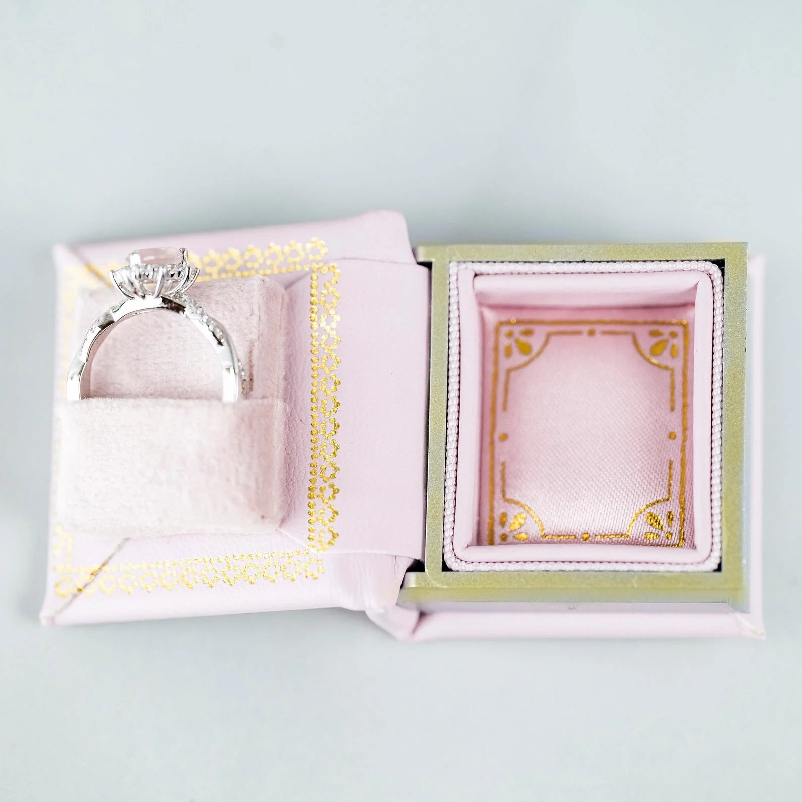 Briar Rose Quartz & Pearl Ring Set in Sterling Silver - Image 7