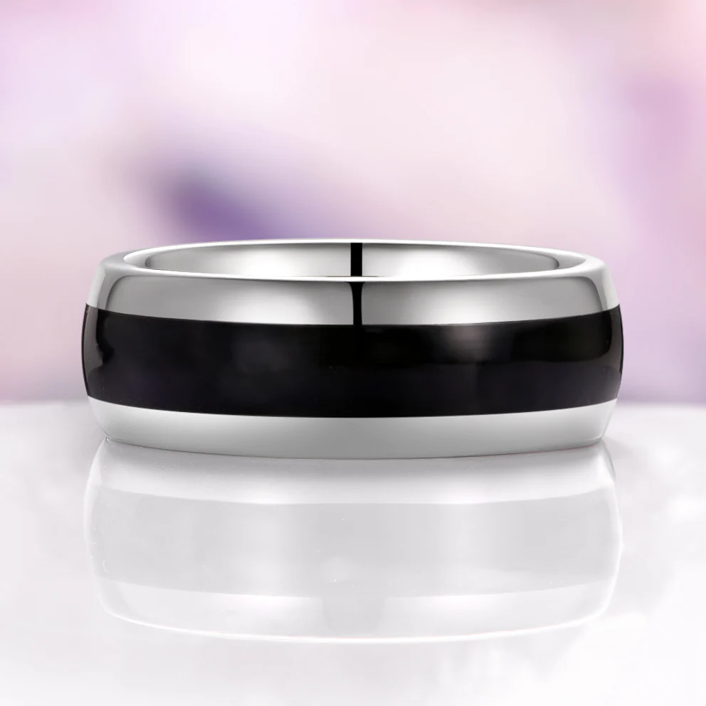 Skye Kite® Rutilated Quartz & Black Onyx Couples Ring Set - Image 7