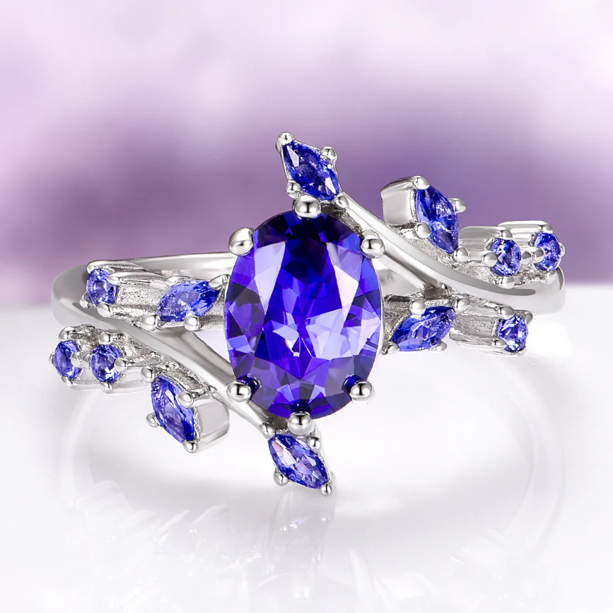 Galaxy Orion Nebulaâ„¢ & Sapphire Couples Ring Set - Image 3