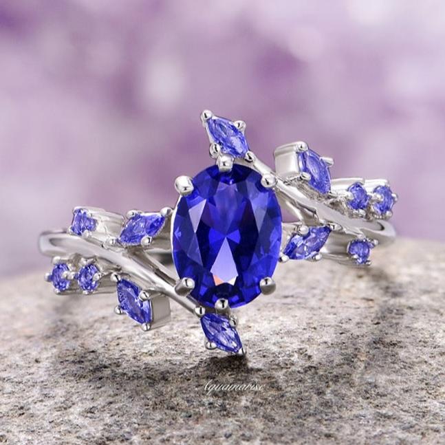 Galaxy Orion Nebulaâ„¢ & Sapphire Couples Ring Set - Image 7