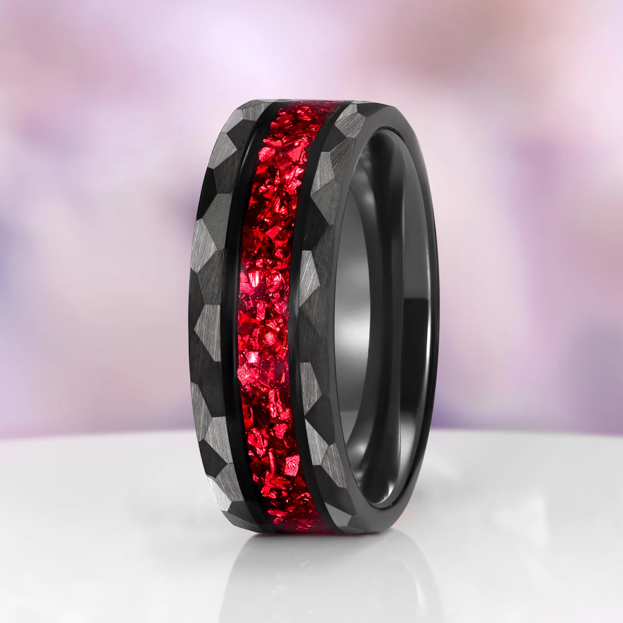 Skye KiteĀ® Natural Red Garnet Couples Ring Set - Image 11