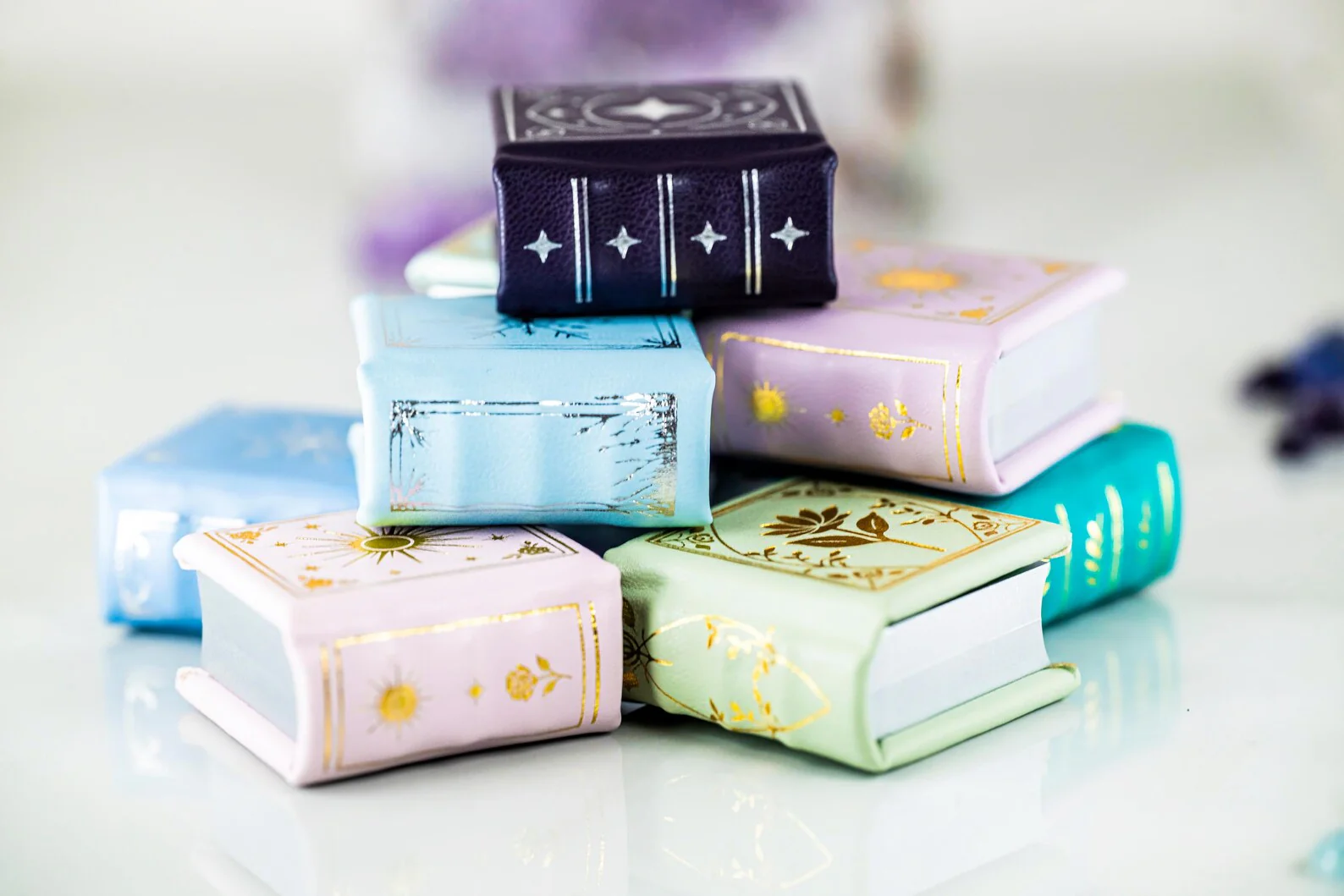 Dawn Court Leather Book Ring Box - Rose Glow Edition (Small) - Image 5