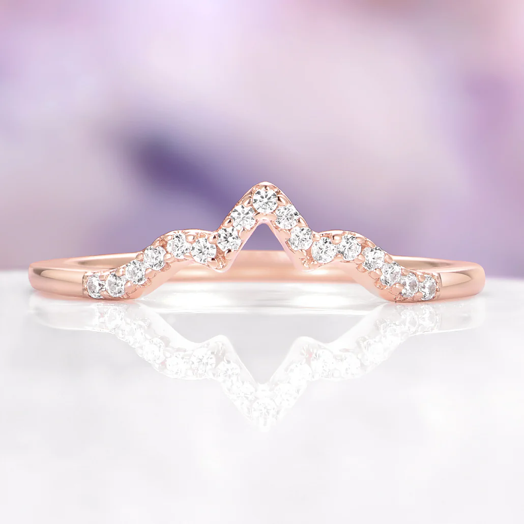 Ellie Lab-Grown Diamond Engagement Ring Set in Solid 14K Rose Gold (IGI Certified) - Image 5