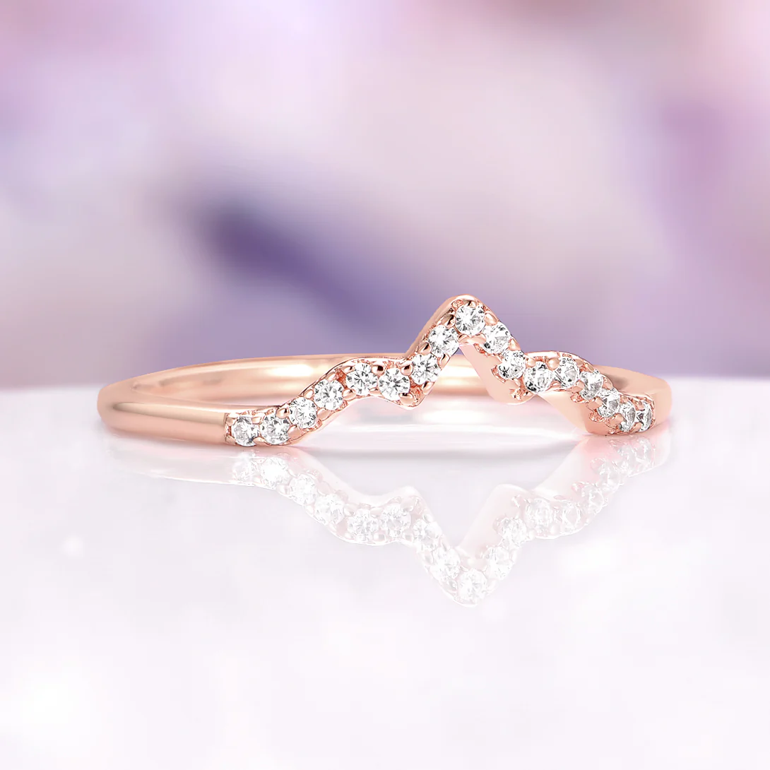 Ellie Lab-Grown Diamond Engagement Ring Set in Solid 14K Rose Gold (IGI Certified) - Image 6