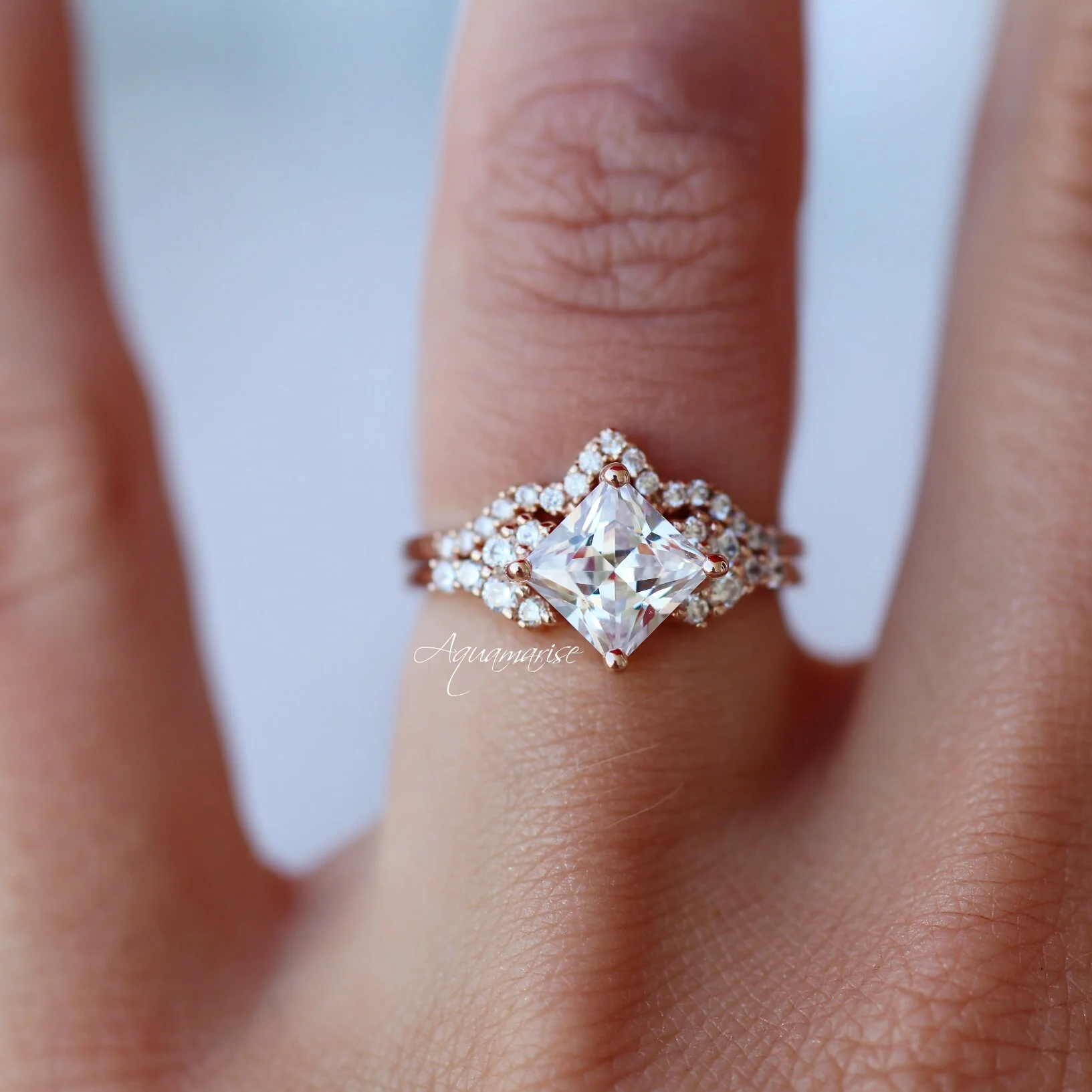 Ellie Lab-Grown Diamond Engagement Ring in 14K White Gold (IGI Certified) - Image 7