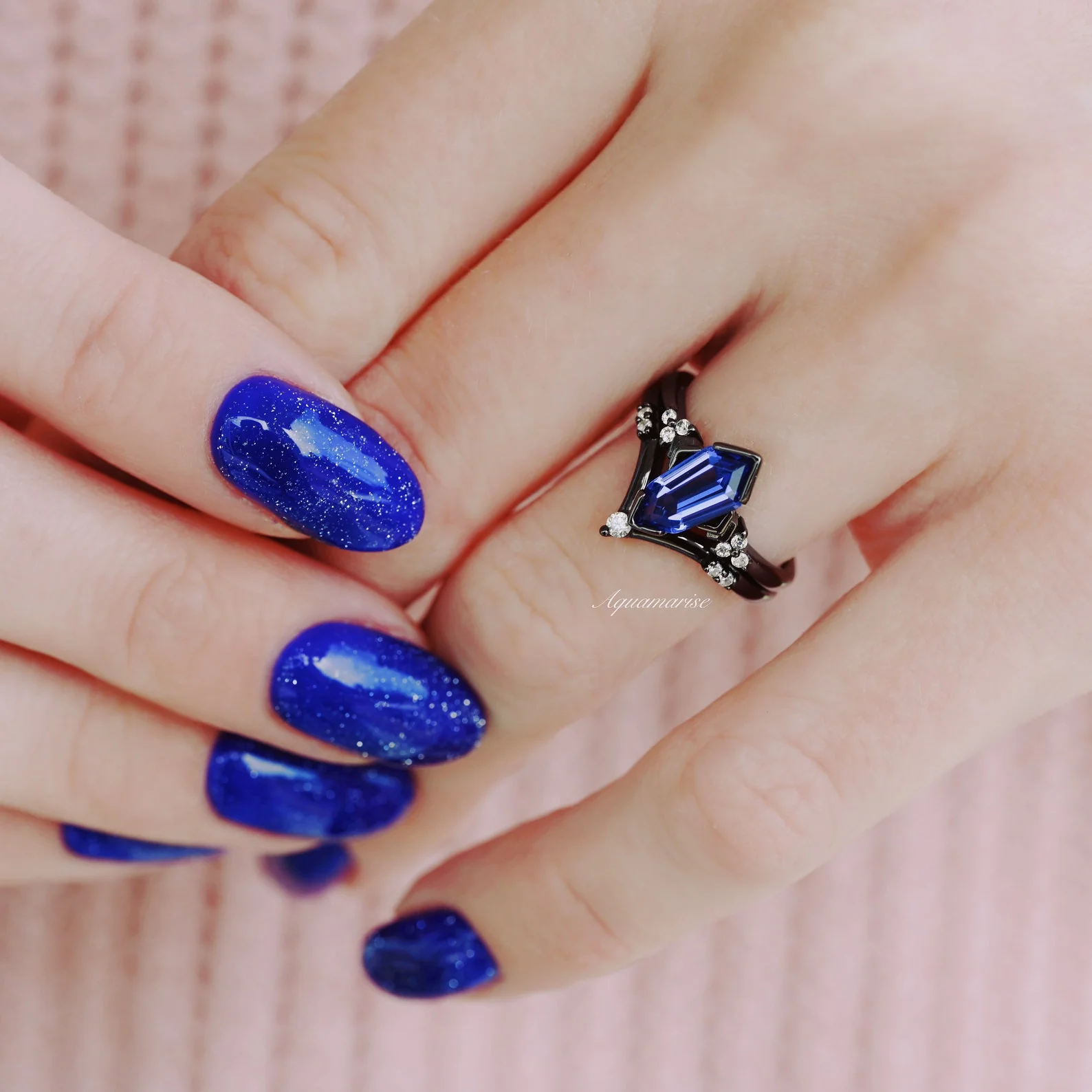 Orion Nebula™ & Tanzanite Couples Ring Set - Image 5