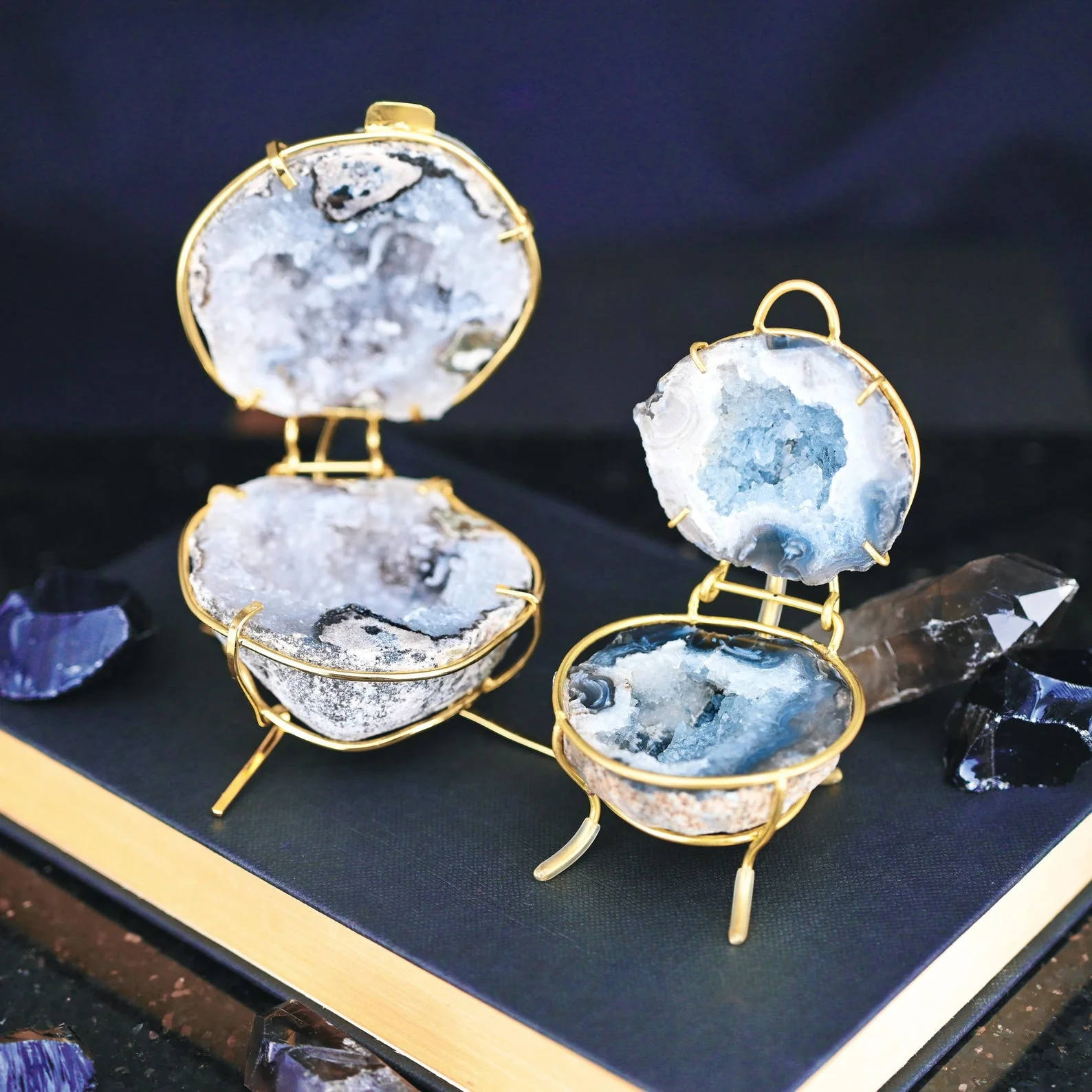 Geode Ring Box - Crystal Engagement Ring Holder for Proposal or Keepsake - Image 6