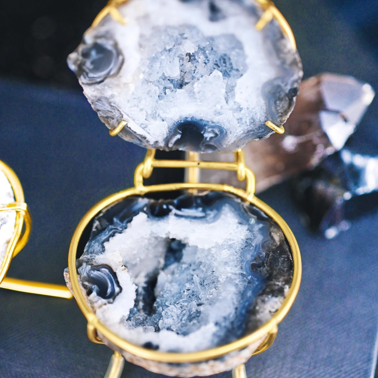 Geode Ring Box - Crystal Engagement Ring Holder for Proposal or Keepsake - Image 7