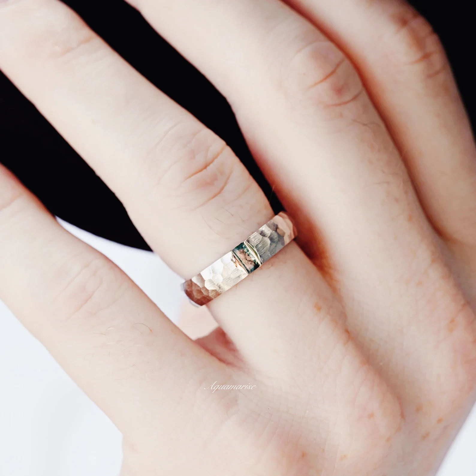 Skye KiteĀ® Moss Agate Couples Ring Set - Image 8