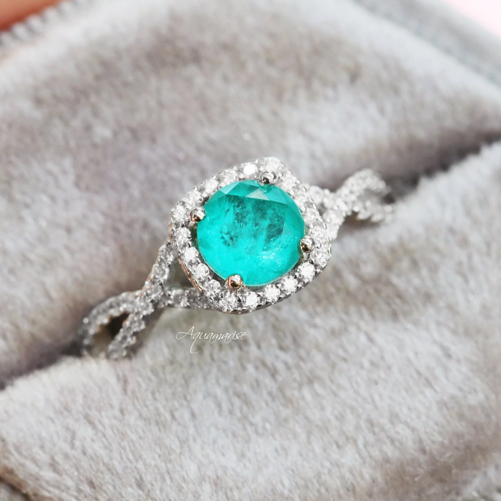 Lana Paraiba Tourmaline Ring- Sterling Silver - Image 2