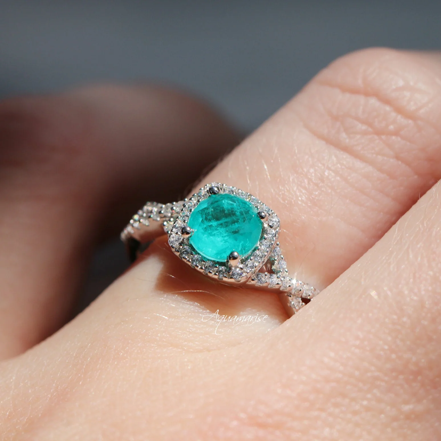 Lana Paraiba Tourmaline Ring- Sterling Silver - Image 5
