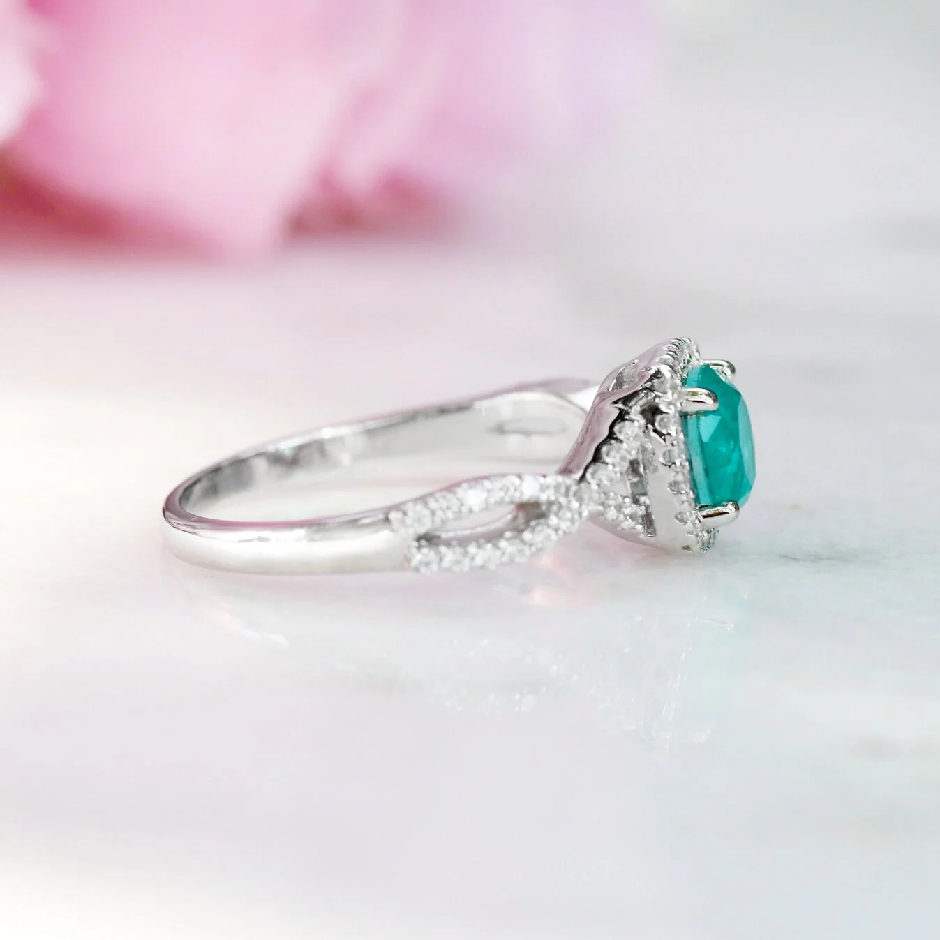 Lana Paraiba Tourmaline Ring- Sterling Silver - Image 7