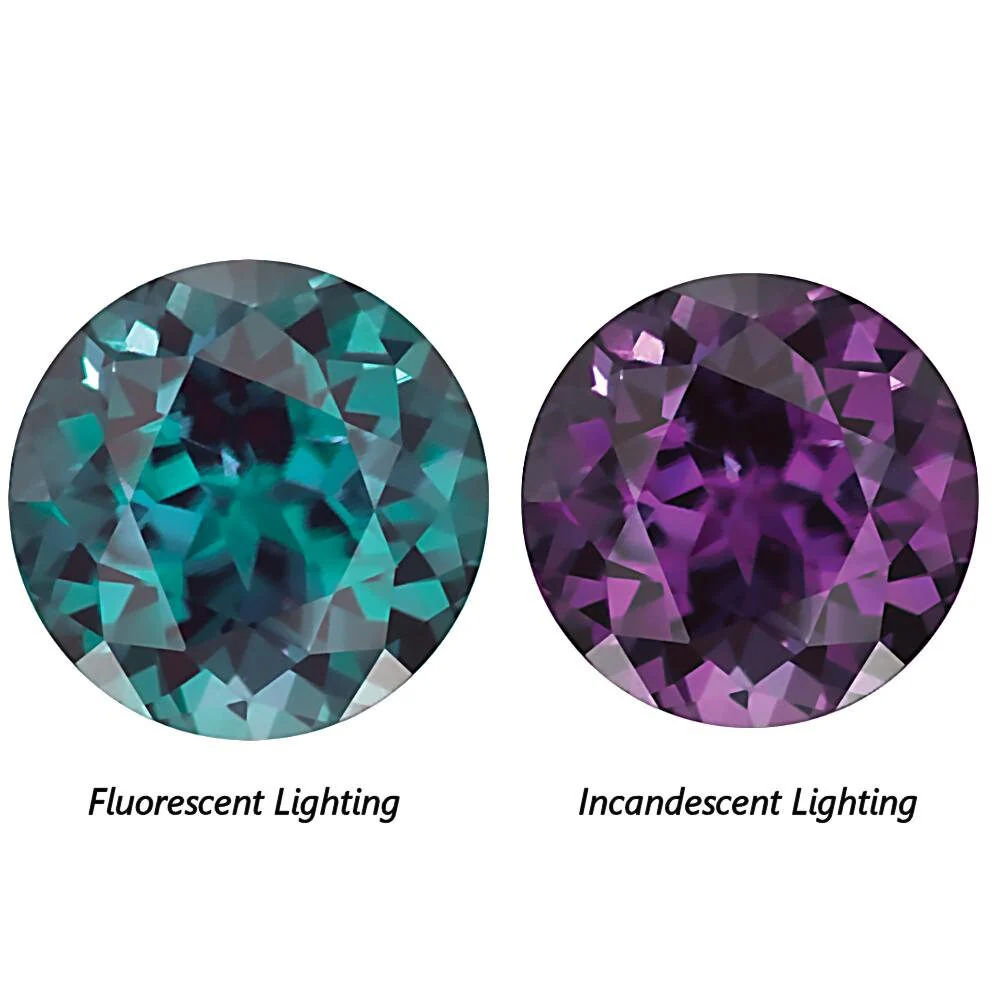 Oval Cut Lab-Grown Alexandrite Engagement Ring in Sterling Silver - Image 3