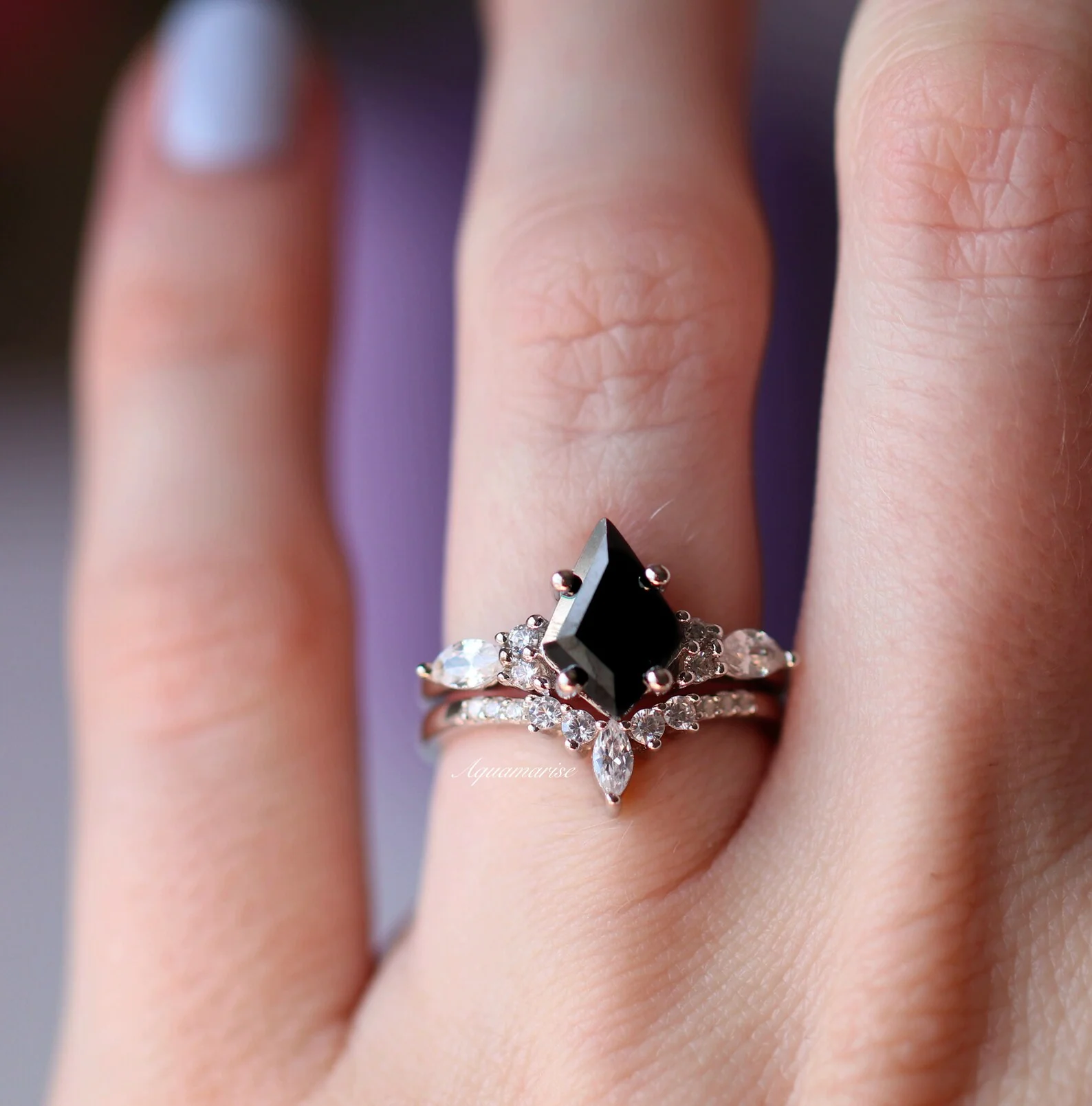 Skye Kite® Black Onyx Couples Ring Set - Image 4