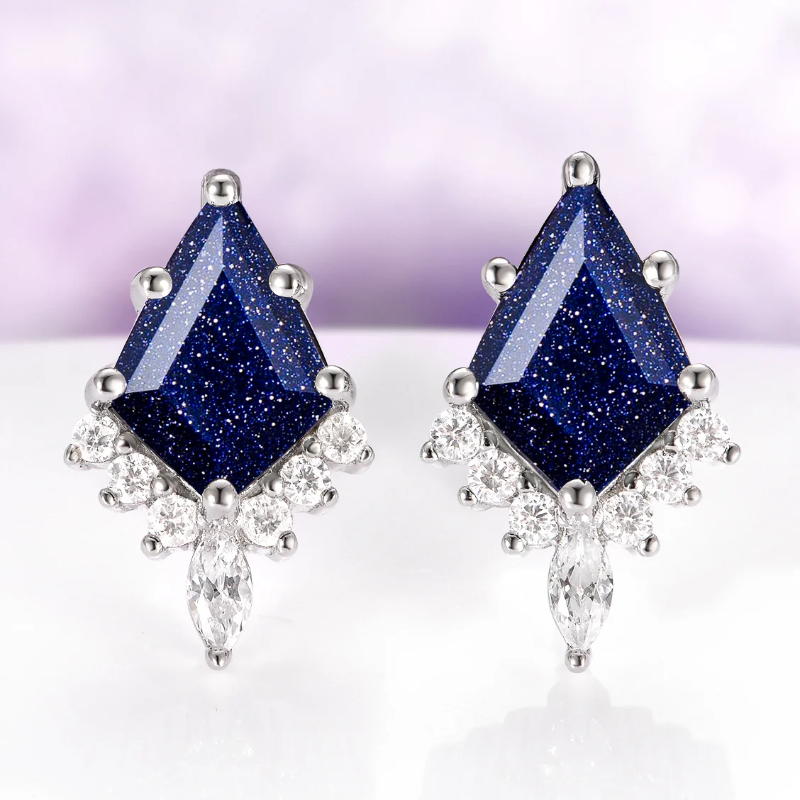 Skye Kite® Starry Night Stud Earrings in Sterling Silver