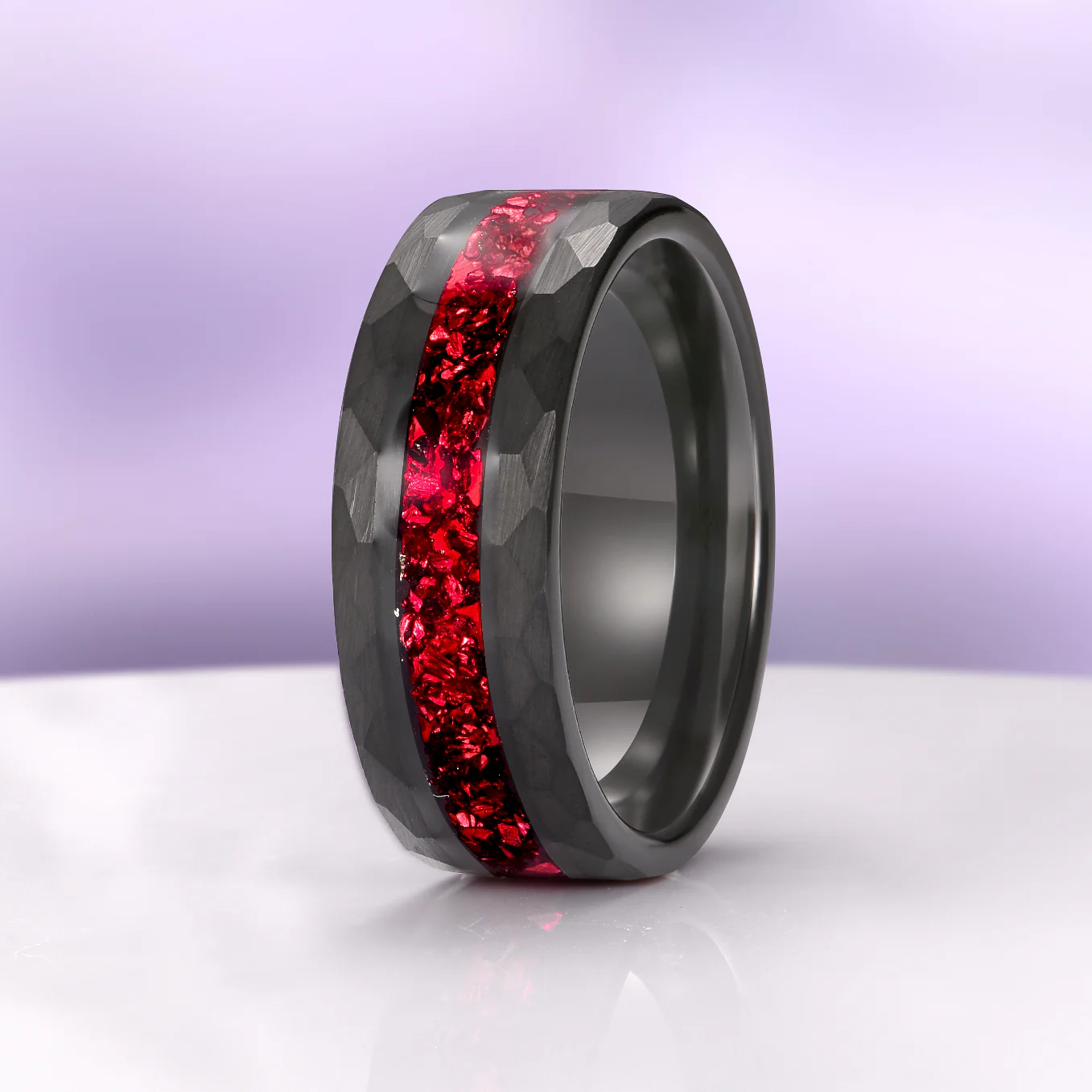 Skye KiteĀ® Natural Red Garnet Couples Ring Set - Image 15