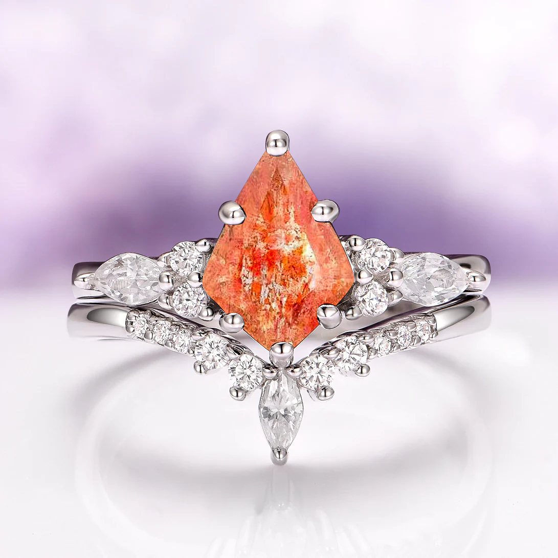 Skye Kite® Natural Sunstone Ring Set in Sterling Silver