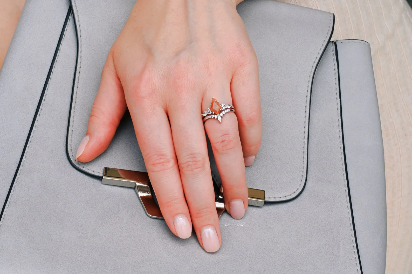 Skye Kite® Natural Sunstone Ring Set in Sterling Silver - Image 4