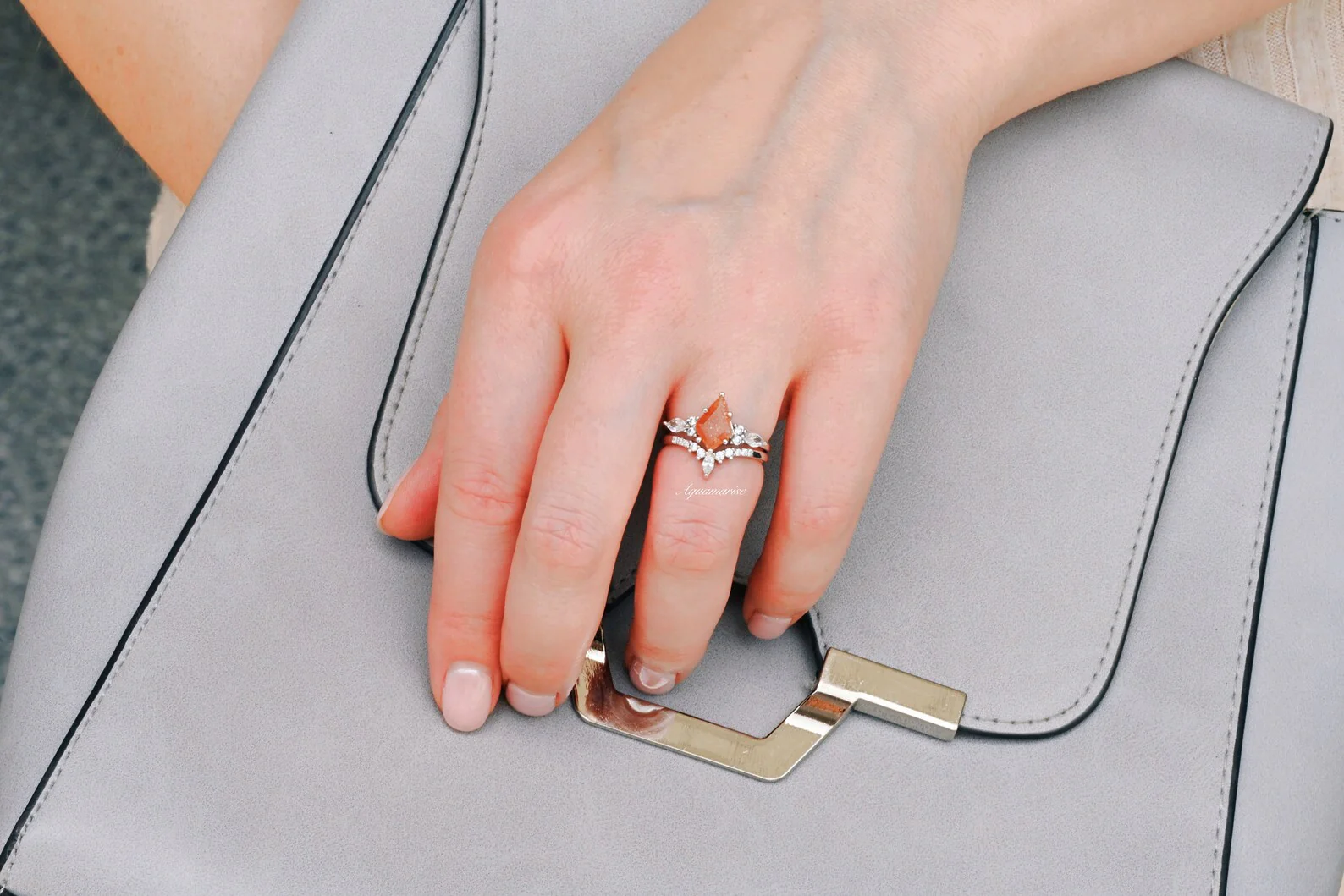 Skye Kite® Natural Sunstone Ring Set in Sterling Silver - Image 7