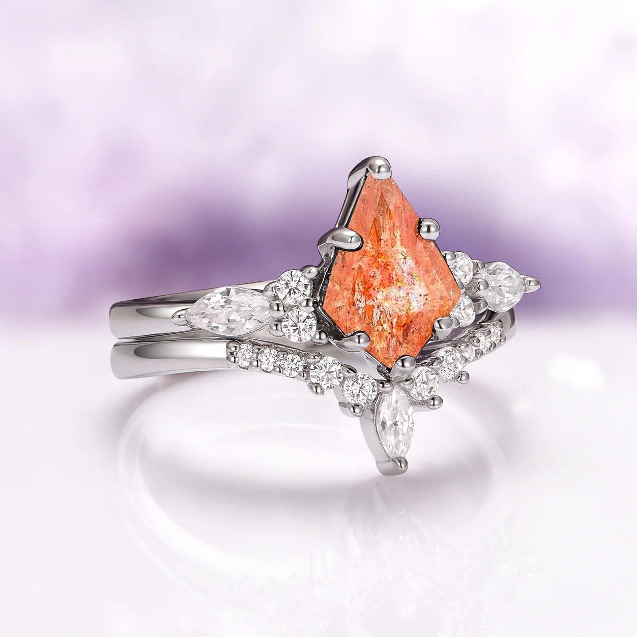 Skye Kite® Natural Sunstone Ring Set in Sterling Silver - Image 9