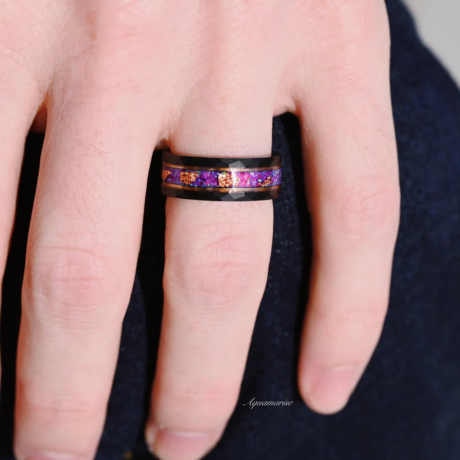 Skye Kite® Purple Fire Opal Couples Ring Set - Image 7