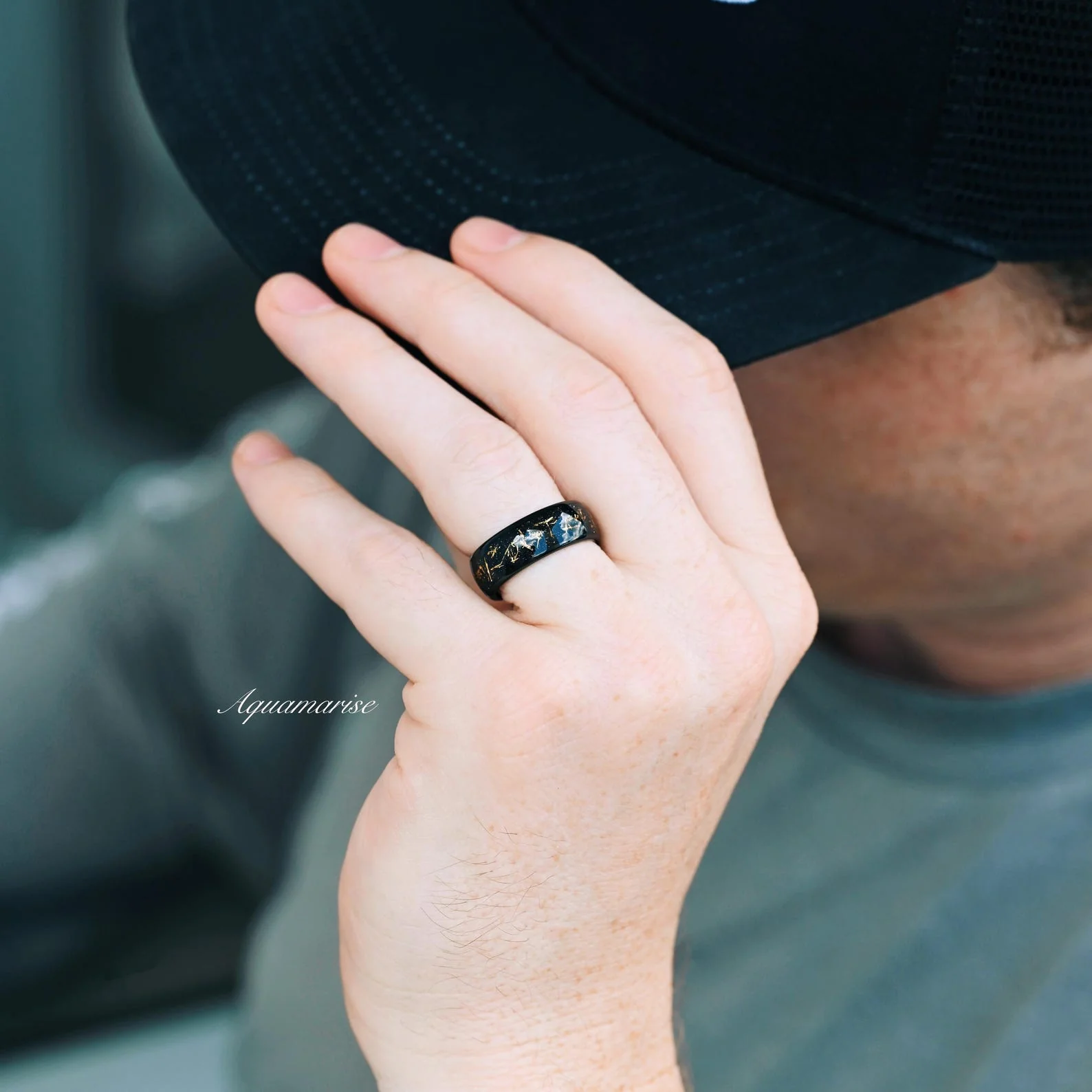 Starry Night Couples Ring Set - Image 7